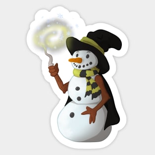 Caring Snowman Sticker